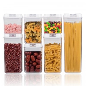 Set di 7 pezzi di BPA Free Airtight Storage Container Set, contenitori per alimenti con coperchio