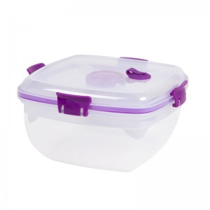 Plastica facile da prelevare senza BPA Contenitore per alimenti da asporto con forchetta e sppon per il pranzo